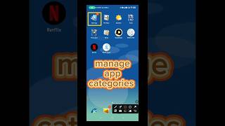 how to reset manage app categories | manage app categories | home screen #shorts
