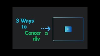 How to Center a Div in CSS (3 Easy Ways) | Code GlideX