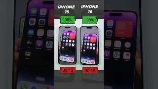 iPhone 16 vs iPhone 15 Battery Test #shorts#ytshorts