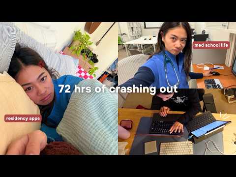 med school study vlog 🙇🏻‍♀️ residency apps, deadline season & late nights
