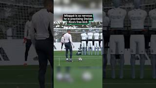 Is That Mbappé Practising Declan Rice’s Free-Kick? 😳