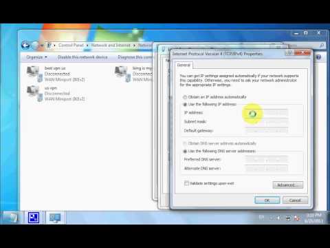 شرح كيفية اضافة الاي بي بعد ايقاف DHCP ويندوز 7