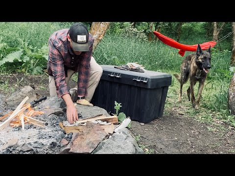 Solo camping with my dog (Dutch Shepherd / Belgian Malinois)