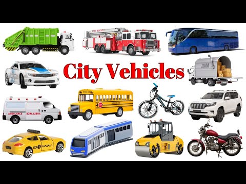 City vehicles | City vehicles English vocabulary #vehicle