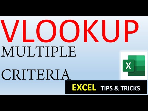 VLOOKUP WITH MULTIPLE CRITERIA (Excel Bites)