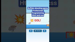 Buffalo shooting game html and css #shorts