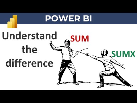 SUM vs SUMX in DAX | Power BI DAX Tutorial for beginners