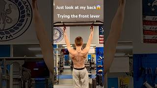 Day one of the front lever! #progresstracking #calisthenics #frontlever #fyp #bodybuilding #gym