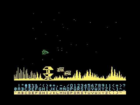 TI-99's Parsec screen in a MSX