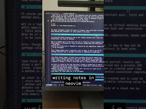 Using neovim to write notes in markdown language