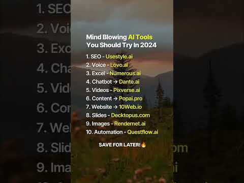 🤯 Must-Try AI Tools in 2024 That Will Blow Your Mind! 🚀 #Shorts #AITech