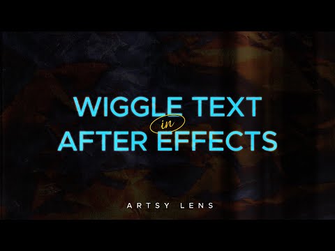 Wiggle text animation | Comic style | After effects 2022