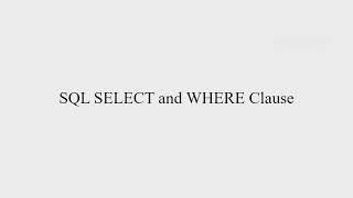 SQL Select statement.