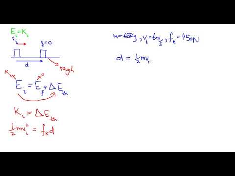 Example: Energy Conservation (Friction)