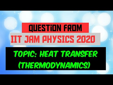 Question from IIT jam physics 2020 | heat transfer |thermodynamics