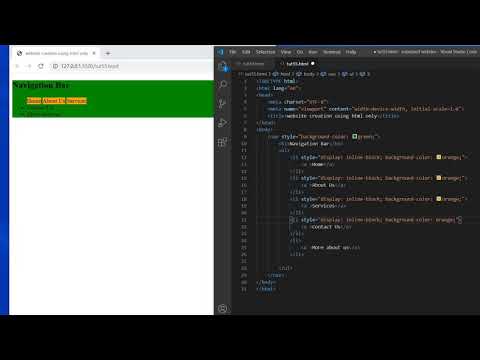 2. Mini Project using HTML only part2 | HTML project | No CSS only HTML