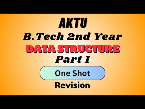 Data structures|| one short (aktu) ||unit 1(part 1) complete discussion|| by vikas sir