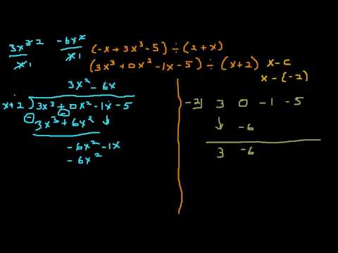 Intermediate Algebra Exam 1 Review 2a (Comparing Synthetic Division to Long Division)