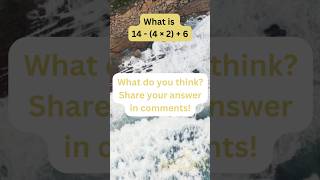 Solve Math 🏋️‍♂️ Bodmas Order of Operations #mathshorts #math #solvemath