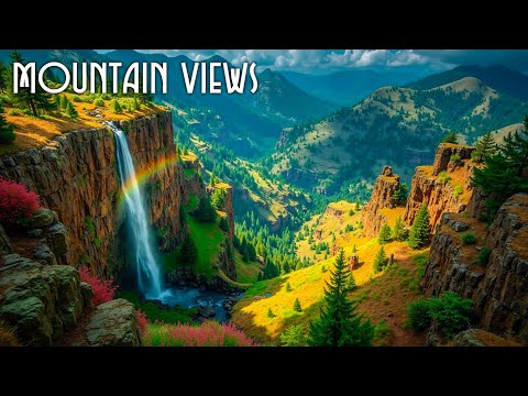 Relaxing Piano Music ~ Waterfall Forest Harmony for Deep Sleep & Calm