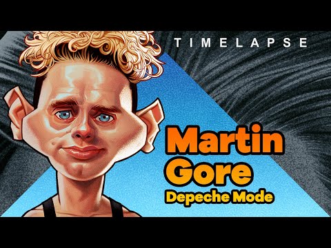 MARTIN GORE ( Depeche Mode ) Timelapse