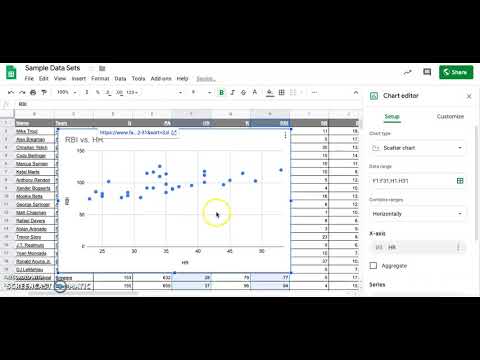 Scatterplot in Google Sheets