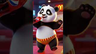 😲 Panda Eats Biryani at McDonald’s! 🐼🍽️ | #PandaEats #pandalife #aishorts #panda