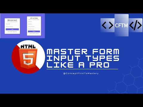 Master HTML5 form input element types || Write like a pro!