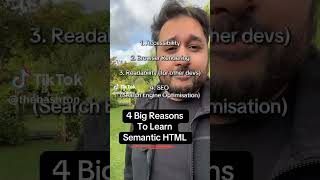 Semantic HTML is incredibly important and is a common interview question