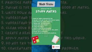 Make Maths Easy to Learn💥#maths #mathstudy #mathtips