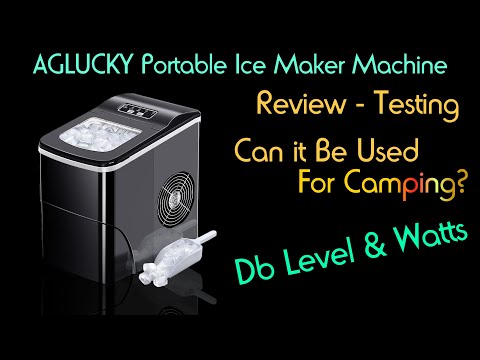 Test and Review of the AGLUCKY Countertop Ice Maker Machine - Can It Be Used For Camping?