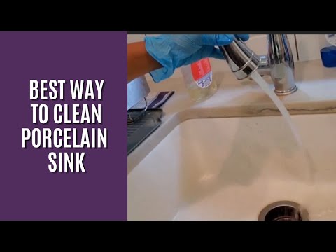 How To Clean White Porcelain Sink Stains In The Kitchen and Bathroom