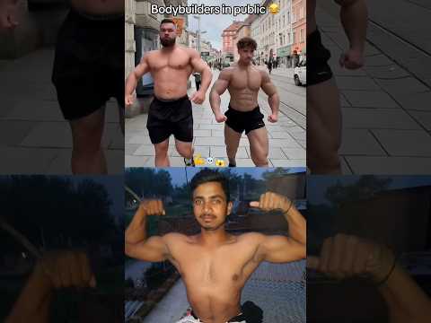 Reaktion auf Bodybuilder...💪😱#bodybuilding #fitness #shorts