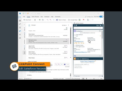 LinkPoint Connect Tutorial: Edit Salesforce Records