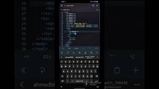Html - table