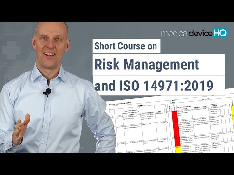 Risk management for medical devices and ISO 14971 - Online introductory course