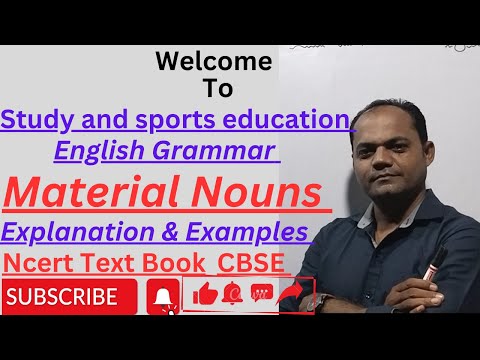 What is Material Nouns? Explanation and Examples//Ch-4//STD- 5//English Grammar