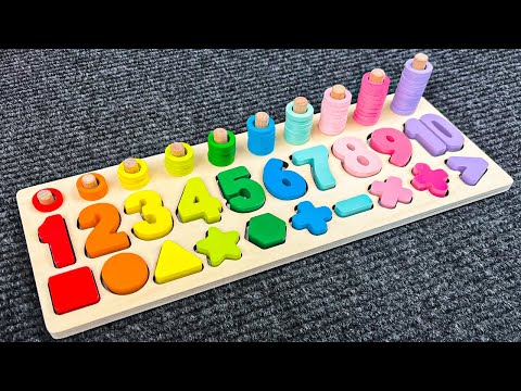 Best Learn Numbers, Shapes & Counting 1 - 10 | Preschool Toddler Learning Toy Videos