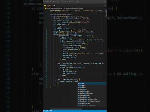Animated console text #js #coding #html #cssanimations #codetips #design #webdesign #javascript