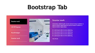 How to create Bootstrap Nav Tabs HTML CSS Custom Design | HTML CSS Bootstrap Nav Tabs @raselcoder