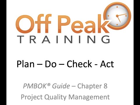 8.A - PDCA  - The Plan, Do, Check, Act Cycle