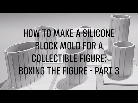 How To Make a Silicone Block Mold For a Collectible Figure: Boxing The Model - Part 3