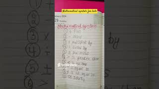 Mathematical symbols for kids 🧠 #mathskills #maths #mathactivities #mathsolutions #mathstricks #math