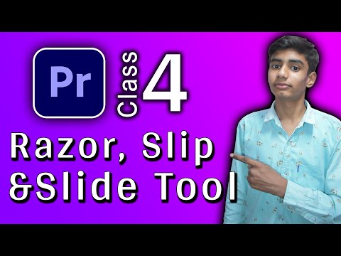 Adobe Premiere Pro Class-4 | Razor, Slip and Slide Tool | @alakhmedia