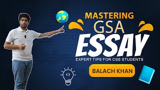 Topic (GSA) By Mr Balach Khan #csscorner #education