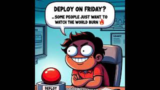 Deploy on Friday? Some say it's daring, others say... #DevOps #Cloudmemes #DevOpsMemes 🔥
