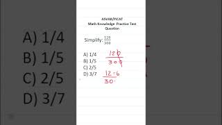 ASVAB/PiCAT Math Knowledge Practice Test Q: Reducing Fractions #acetheasvab with #grammarhero