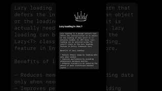 Lazy Loading - .Net Core | C# | Web API #dotnet #interviewquestions #dotnetcore #softwareengineer