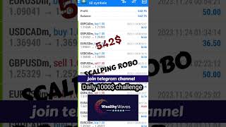 1000$ daily challenge..robo trading system #forextrader #robotrading