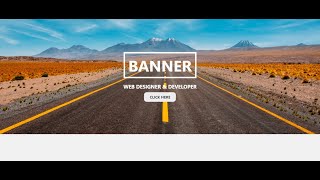 Responsive Banner || Hero- image design  || using HTML & CSS Quick tips & tricks